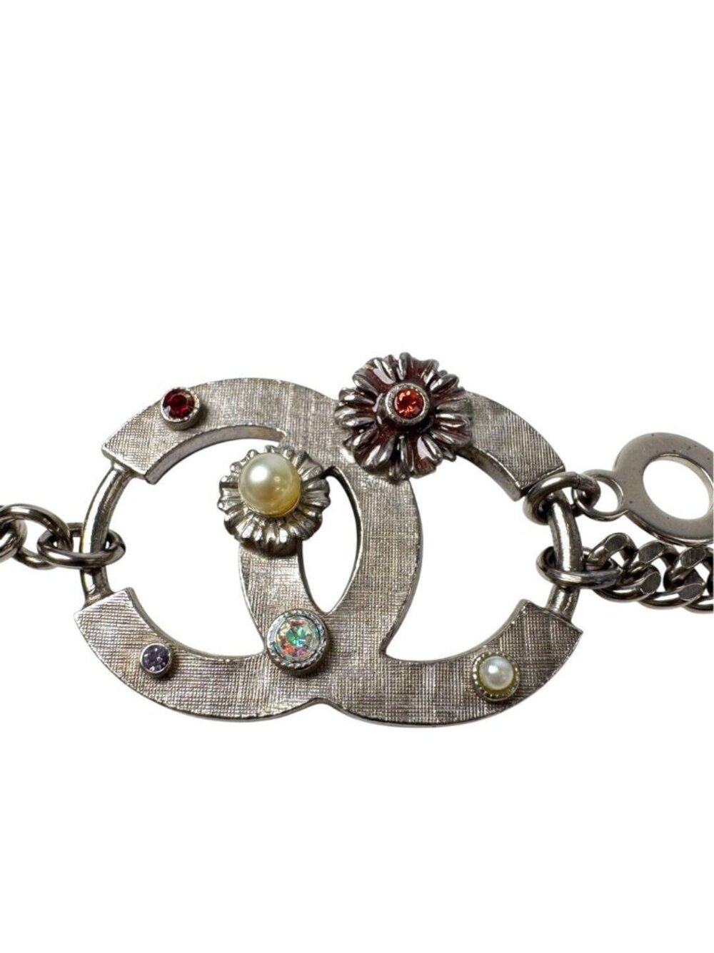 Chanel 05P Floral Chain Belt Necklace 2-Way CC Logo - Picture 9 of 14
